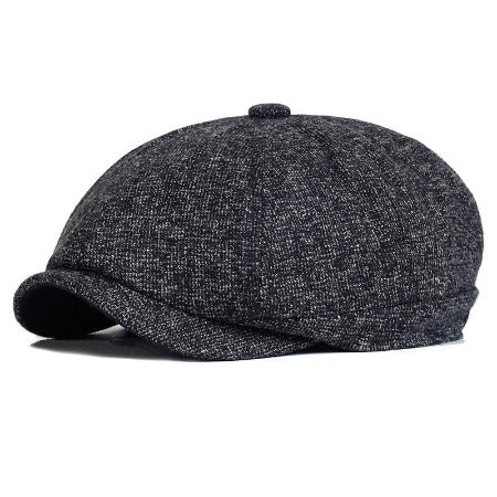 Winter Thick Warm Newsboy Caps Men Soft Octagonal Hat For Male Detective Hats Retro Driver Flat Caps - BELANO