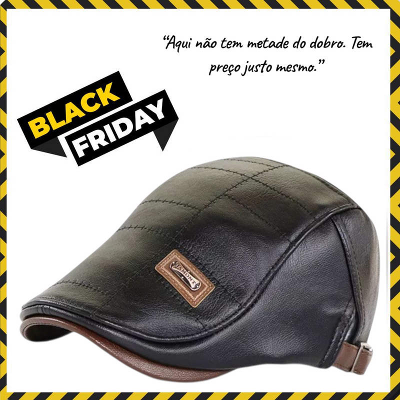 Boina Jamont Original l Couro Retrô - Tam: 56-60cm ajustável
