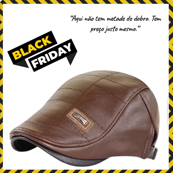 Boina Jamont Original l Couro Retrô - Tam: 56-60cm ajustável