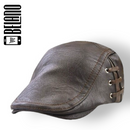 Boina Couro | Retrô estilo Britânico - Luton