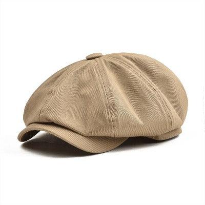 11BOTVELA Big Large Newsboy Cap Men's Twill Cotton Eight Panel Hat Women's Baker Boy Caps Khaki Retro Hats Male Boina Beret 003 - BELANO