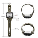 Relógio Números Grandes | Sport Multifuncional Tela À Prova D 'Água Luz Traseira Quadrado