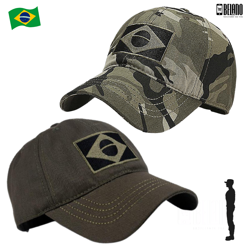 Boné Pátria Brasil - Estilo Tático